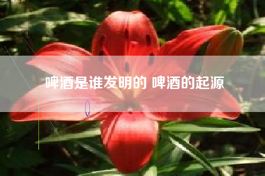 啤酒是誰(shuí)發(fā)明的 啤酒的起源