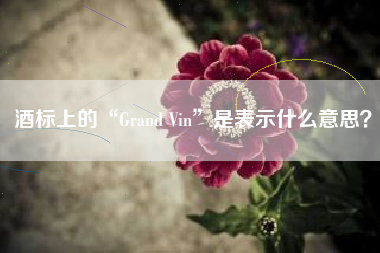 酒標上的“Grand Vin”是表示什么意思？